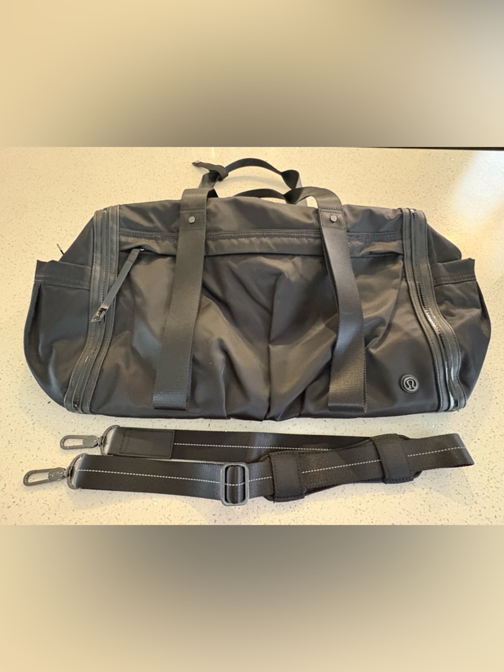 lululemon athletica black Urban Warrior Duffel *NWT